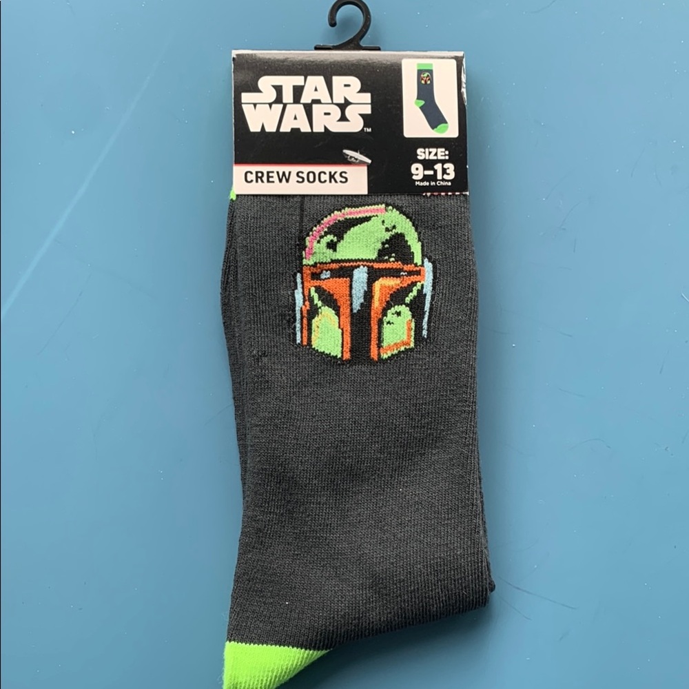 Star Wars Boba Fett Casual Socks Gray Green